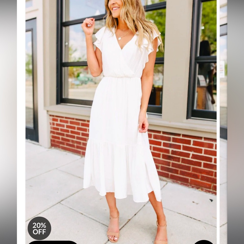 White Midi Dress